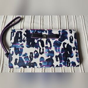 Anne Klein Leopard Print Wristlet Clutch